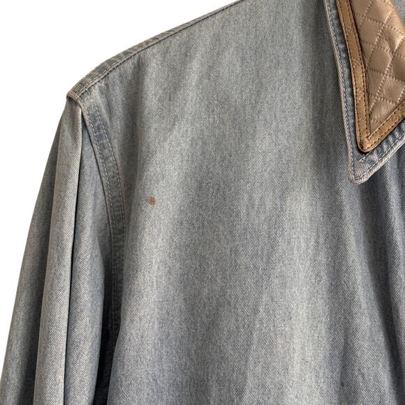 Vintage Denim Shirt – Rhinestone Buttons Western Style - Picture 7 of 9